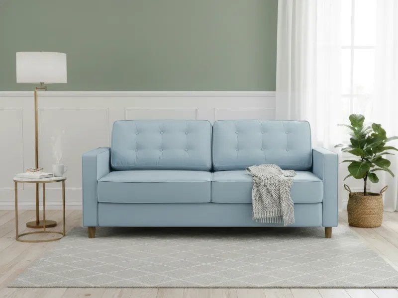 Dexter 3 Seater Sofa in Blue Color